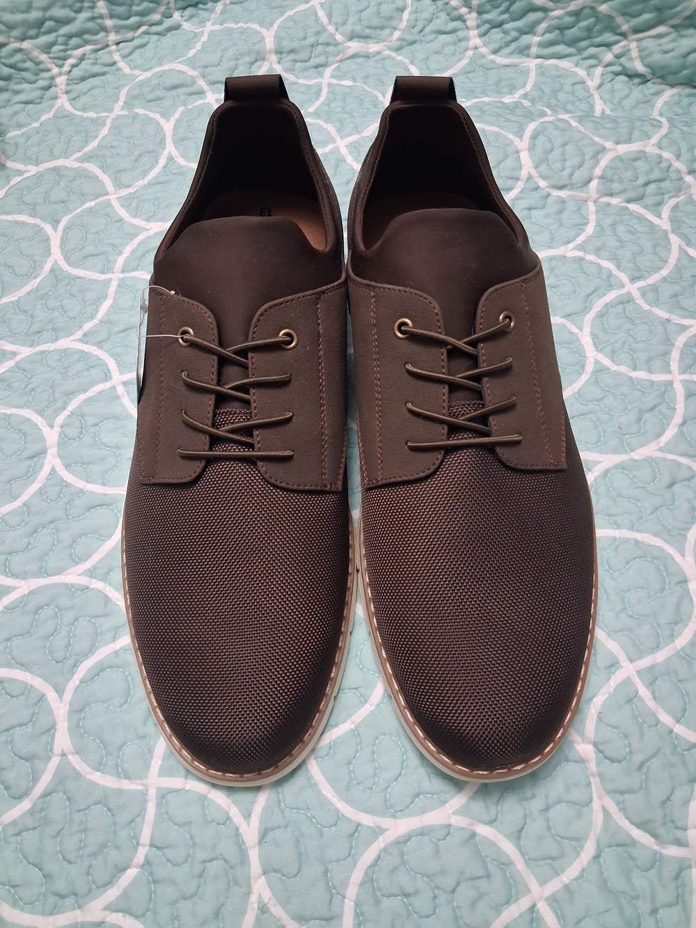 George Men's Lace-Up Oxfords in Dark Brown
